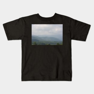 Great Smokey Mountains in a Haze Kids T-Shirt